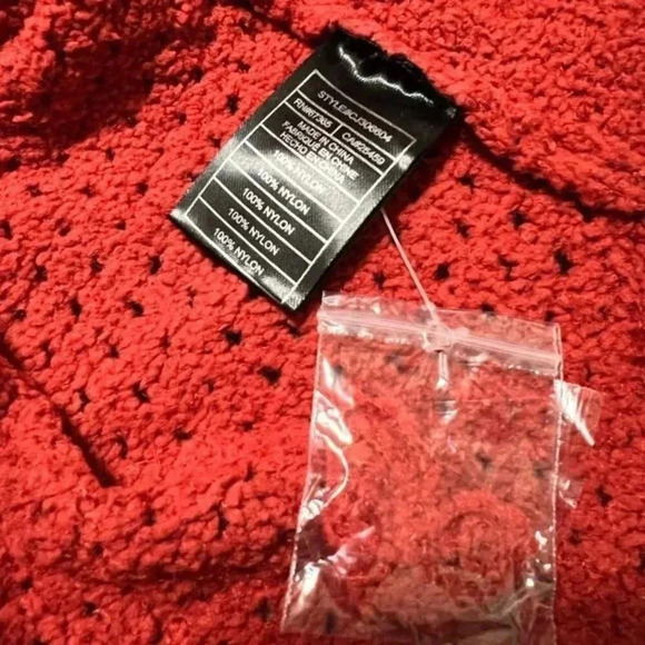 Cupcakes and Cashmere Soft V-Neck Drop Needle Sweater Burnt Orange L - Picture 10 of 11